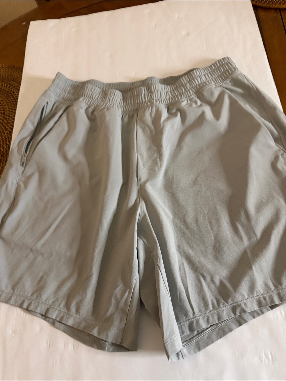 lululemon athletica Men's Light Gray Athletic Shorts